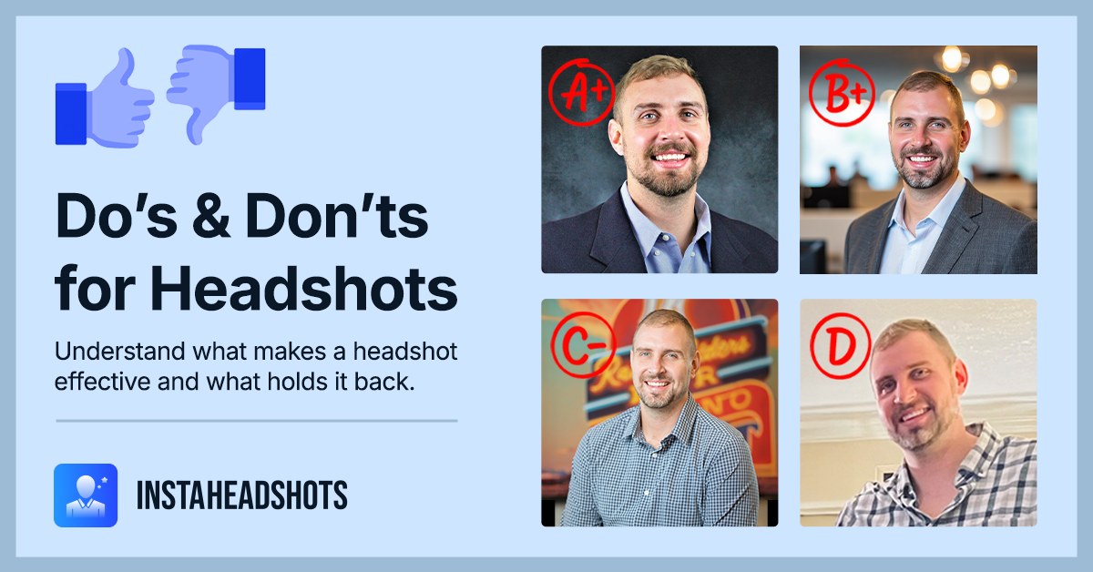 Do’s and Don’ts for Headshots Every Professional Should Know