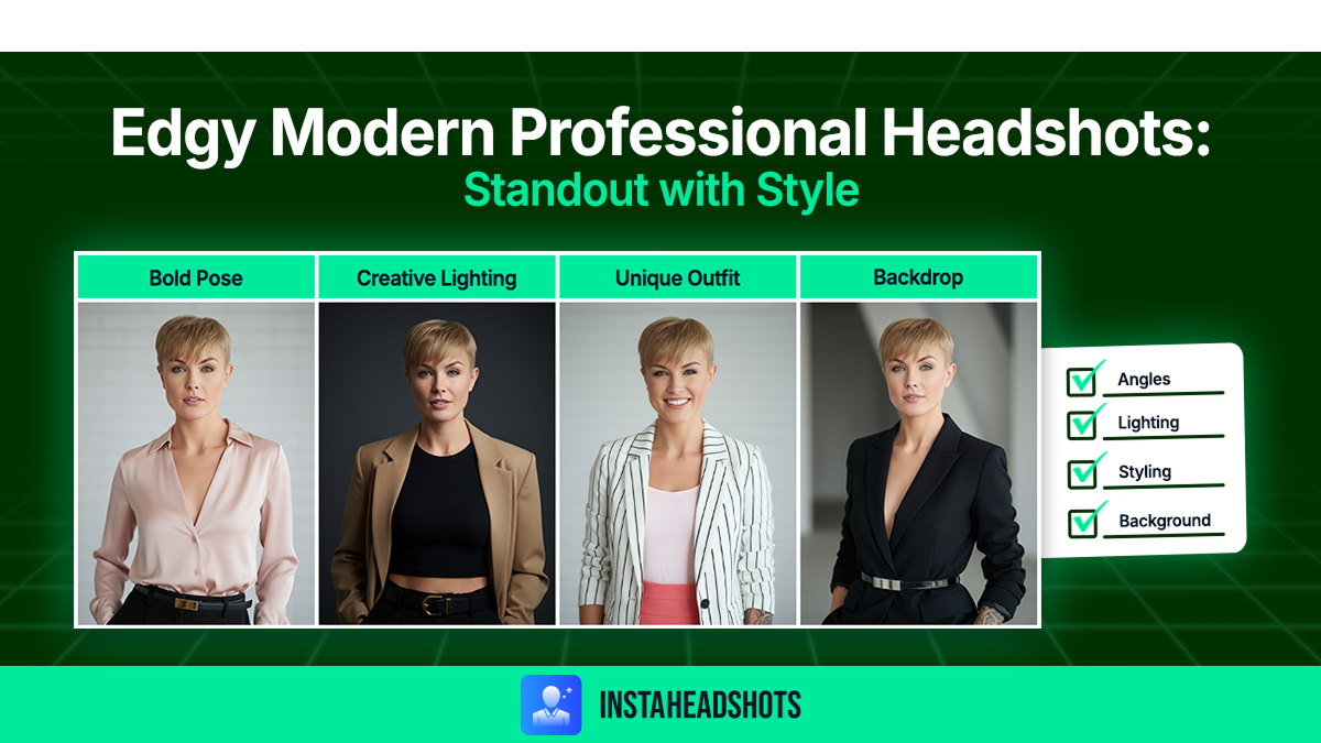 Edgy Modern Professional Headshots: Stand Out with Style