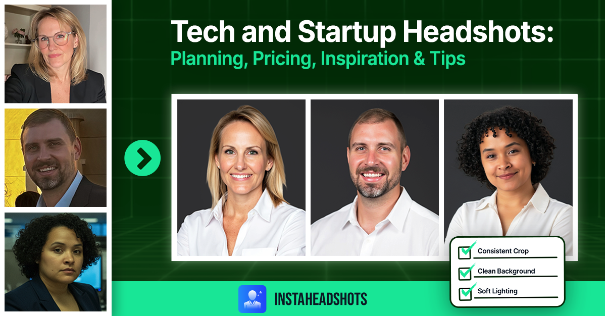 Tech and Startup Headshots: Planning, Pricing, Inspiration & Tips