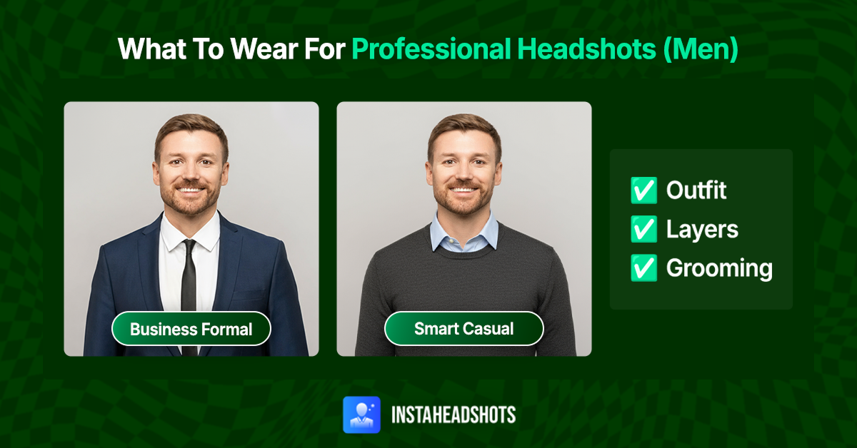What to Wear for Professional Headshots for Males?