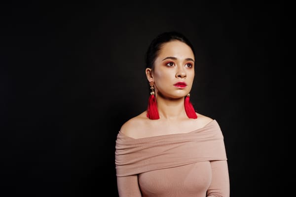 An Female Posed For Her Acting Headshot