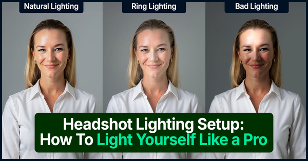 Headshot Lighting Setup: How To Light Yourself Like a Pro
