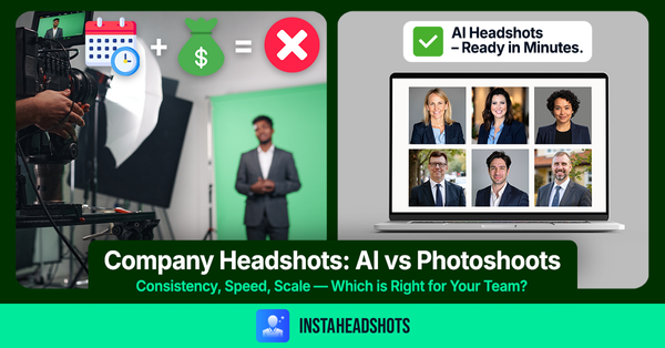 AI for Company Headshots vs. Physical Photoshoots: Which Makes Sense for Your Team?