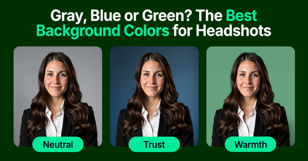 Gray, Blue, or Green? The Best Solid Background Colors for Headshots