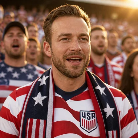 United States soccer fan — Stadium AI photo