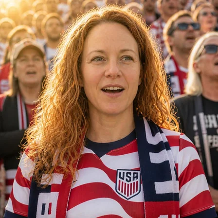 United States soccer fan photo — Stadium style